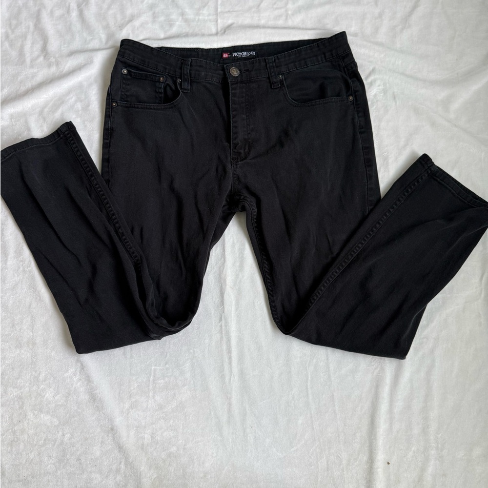 Classic Black Straight Men's Jeans